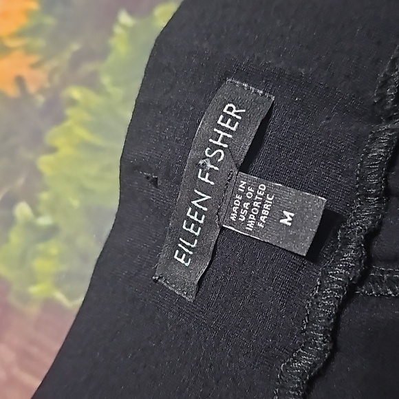 Eileen Fisher Black Pull-on Pants Size Medium - Picture 4 of 6
